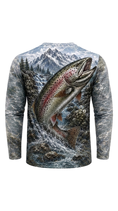 Performance Fishing Long Sleeve - Glacier Leap Trout - TBT260 image 5