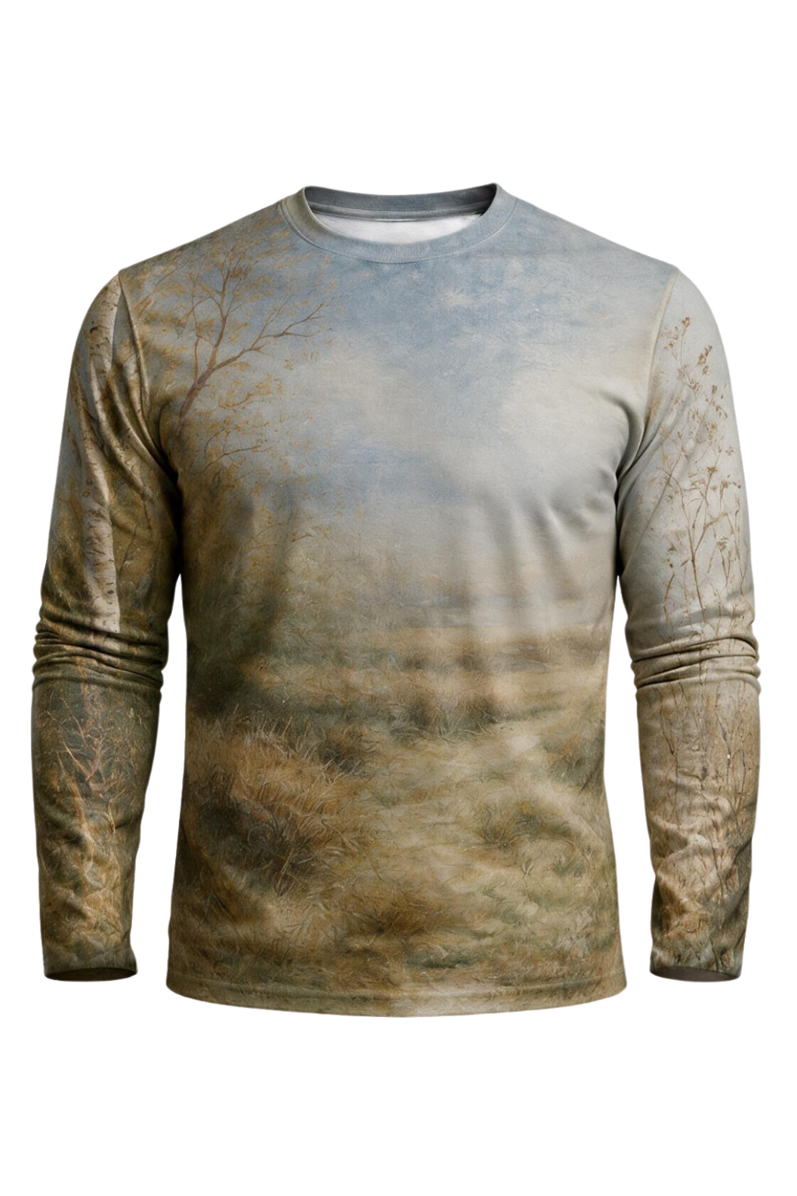 Performance Hunting Long Sleeve - Cock and Hen Pheasant at the Edge of a Wood - ULS317V image 6