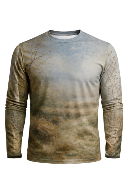 Performance Hunting Long Sleeve - Cock and Hen Pheasant at the Edge of a Wood - ULS317V image 6