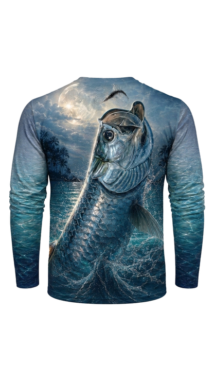 Performance Fishing Long Sleeve - Moonlit Midnight Tarpon - TBT261 image 5
