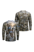 Performance Hunting Long Sleeve - Blue Winged Teal Early Marsh Flash - ULS318V image 1