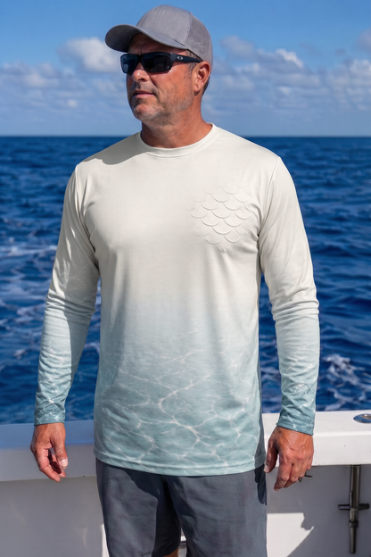 Performance Fishing Long Sleeve - Silver Breach Tarpon - TBT262 image 3