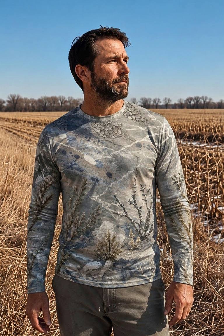 Performance Hunting Long Sleeve - Gambels Quail Desert Wash Sentinel - ULS319V image 3