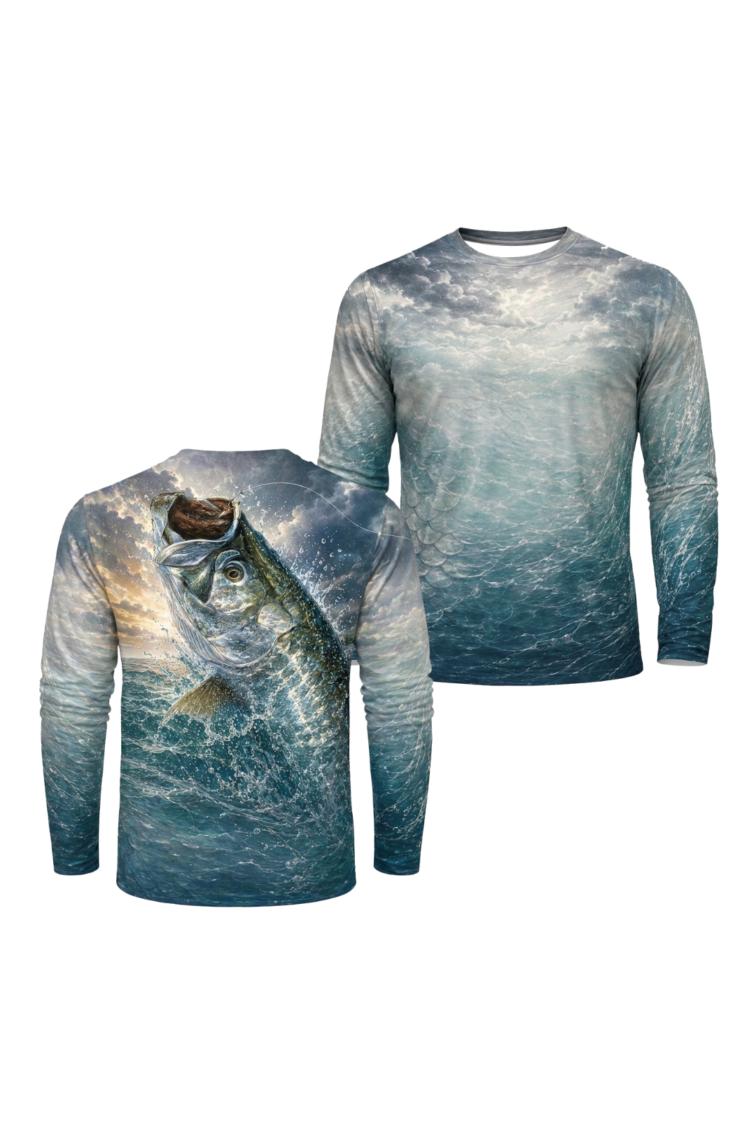Performance Fishing Long Sleeve - Sunset Splash Tarpon - TBT263 image 1