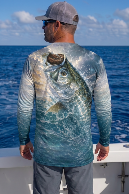 Performance Fishing Long Sleeve - Sunset Splash Tarpon - TBT263 image 2