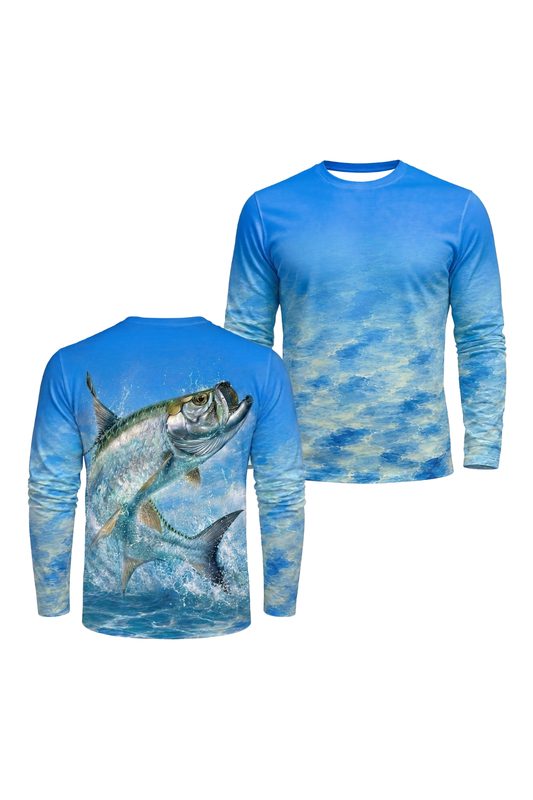 Performance Fishing Long Sleeve - Ocean Leap Tarpon - TBT264 image 1