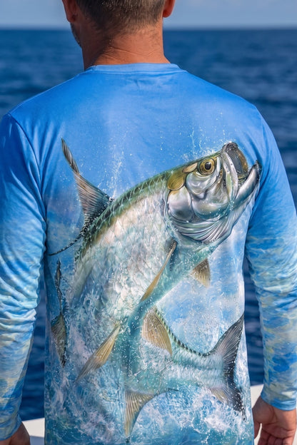 Performance Fishing Long Sleeve - Ocean Leap Tarpon - TBT264 image 4