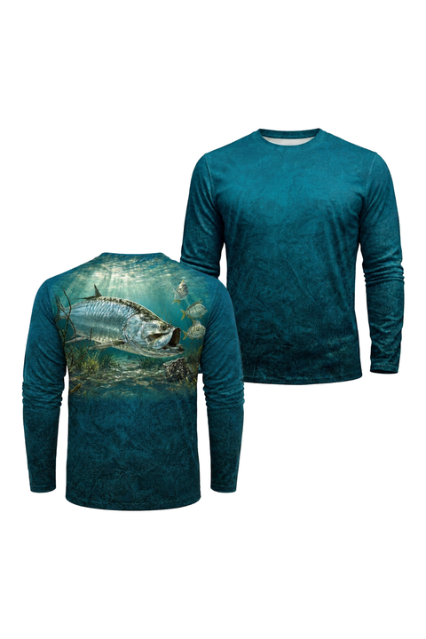 Performance Fishing Long Sleeve - Sunlit Reef Tarpon - TBT265