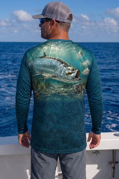Performance Fishing Long Sleeve - Sunlit Reef Tarpon - DD5R image 2