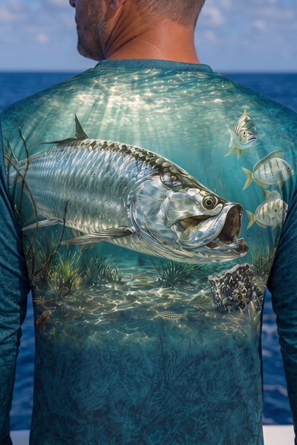 Performance Fishing Long Sleeve - Sunlit Reef Tarpon - DD5R image 4
