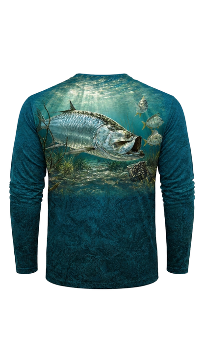 Performance Fishing Long Sleeve - Sunlit Reef Tarpon - DD5R image 5