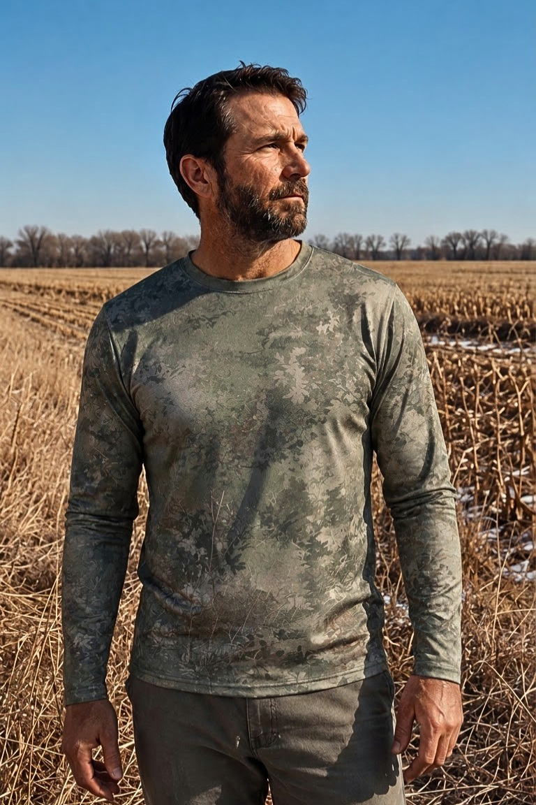Performance Hunting Long Sleeve - Cock and hen pheasant Smoky Sage - ULS322V image 3