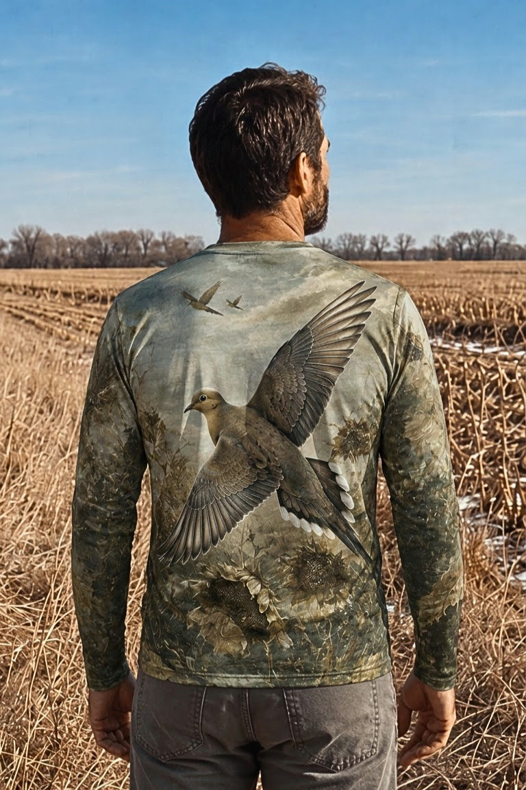 Performance Hunting Long Sleeve - Mourning Dove Sunflower Flyway - ULS324V image 2
