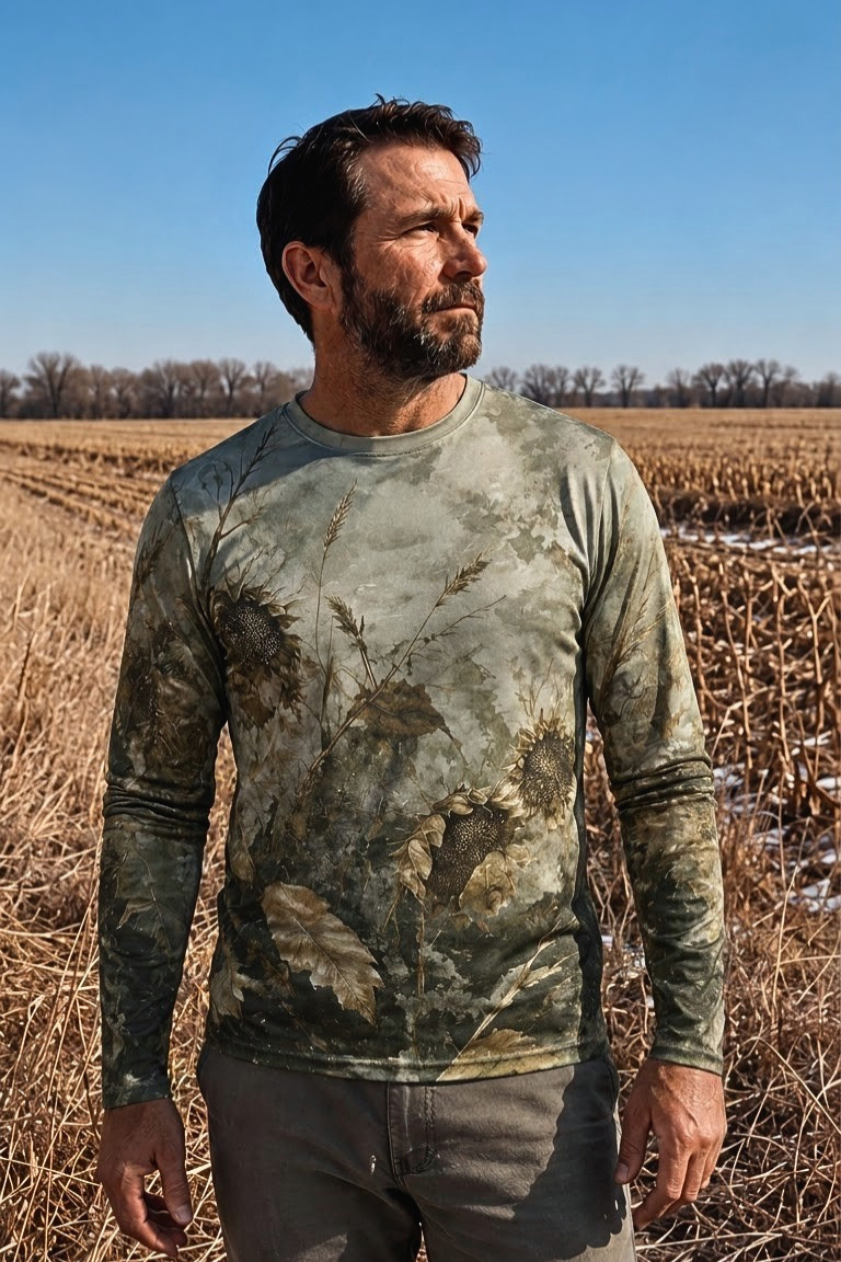 Performance Hunting Long Sleeve - Mourning Dove Sunflower Flyway - ULS324V image 3