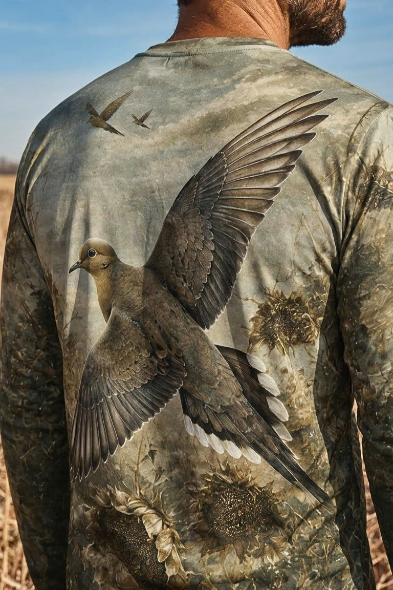 Performance Hunting Long Sleeve - Mourning Dove Sunflower Flyway - ULS324V image 4