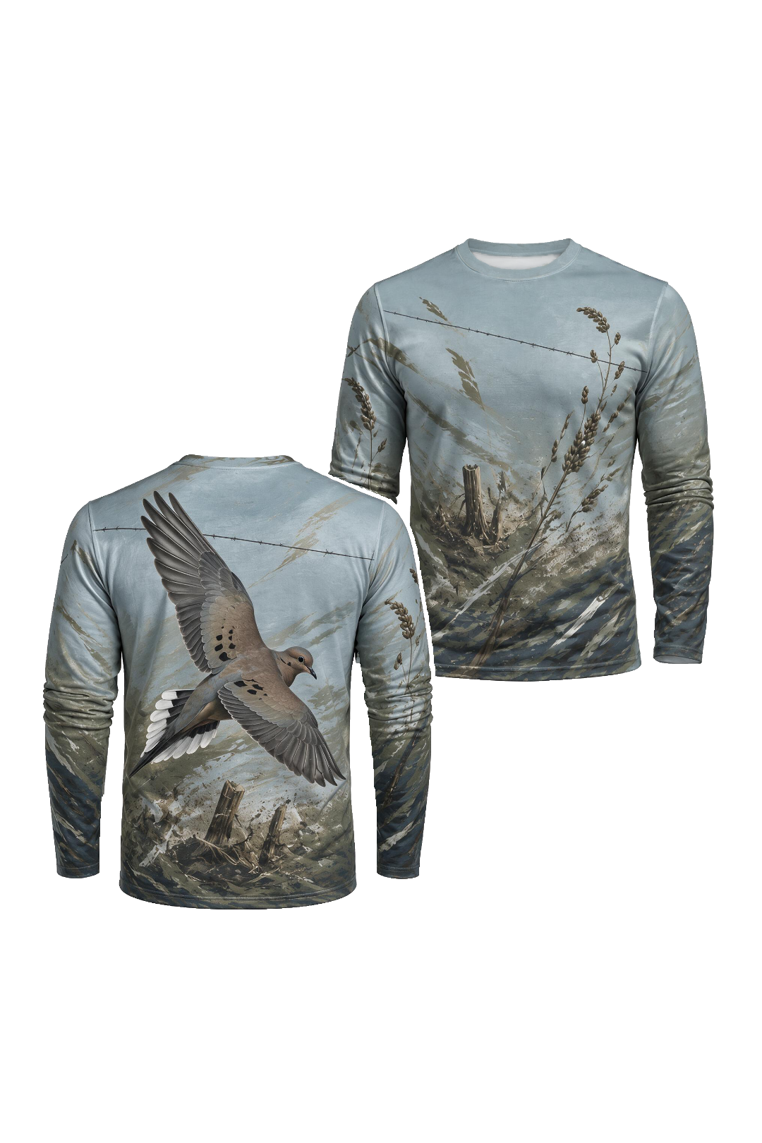 Performance Hunting Long Sleeve - Mourning Dove Dustline Crossing - ULS325V image 1