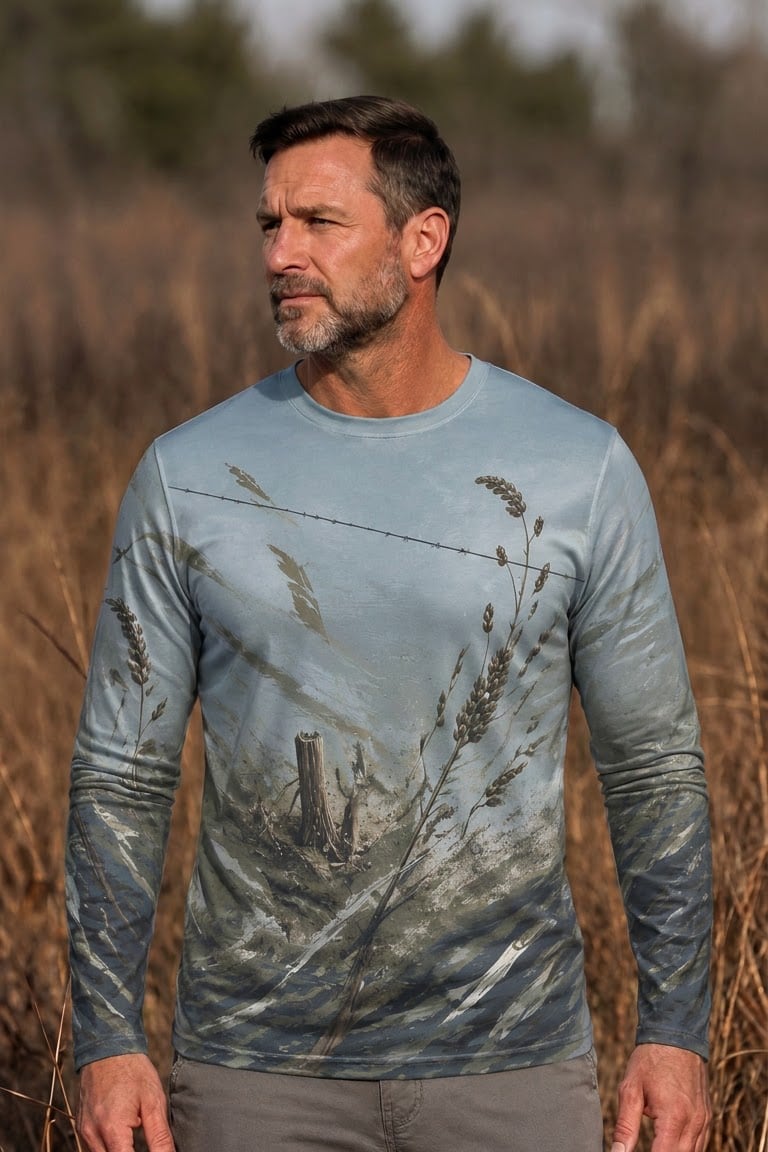 Performance Hunting Long Sleeve - Mourning Dove Dustline Crossing - ULS325V image 2