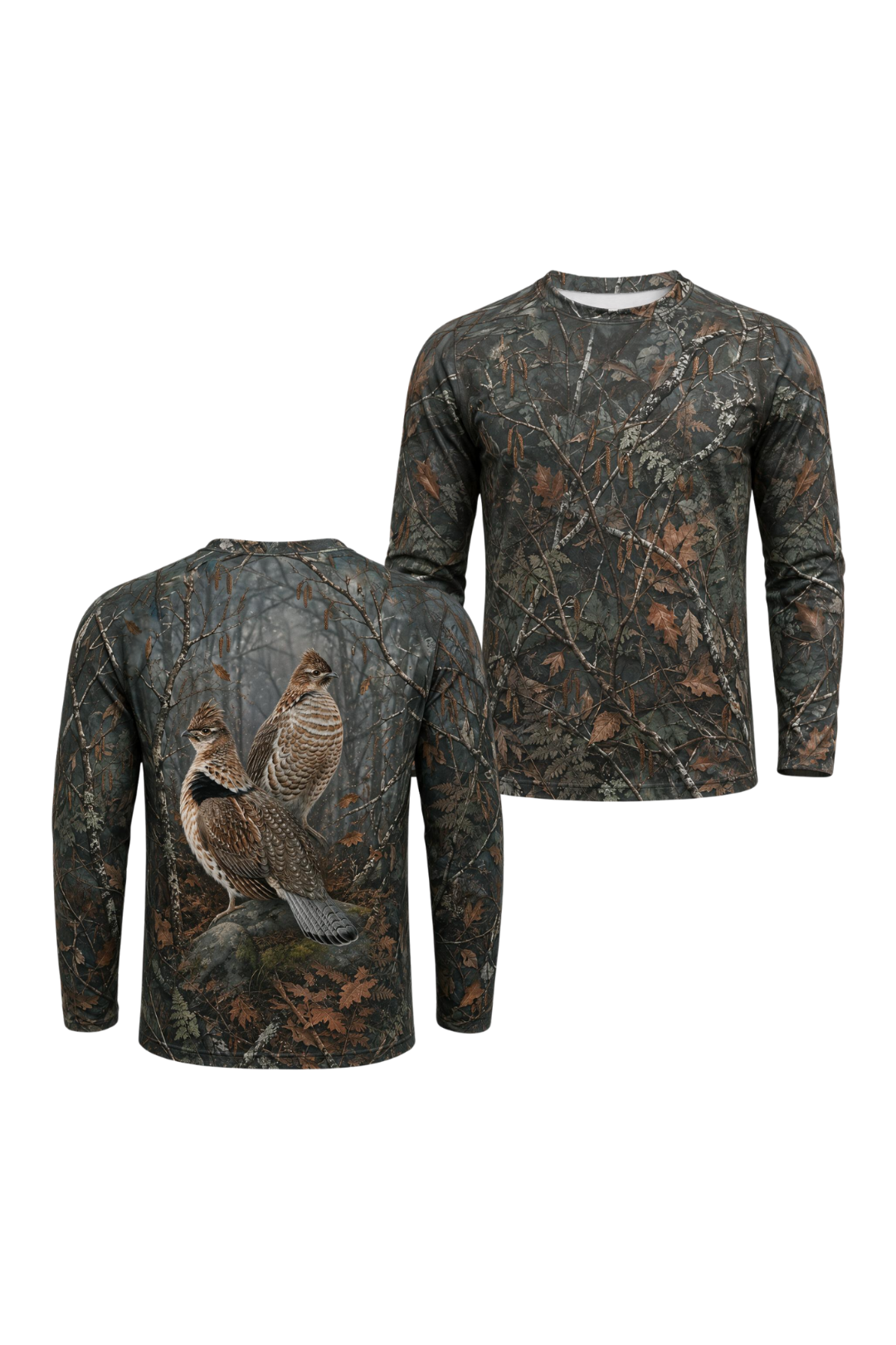 Performance Hunting Long Sleeve - Ruffed Grouse Alder Flush - ULS327V image 1