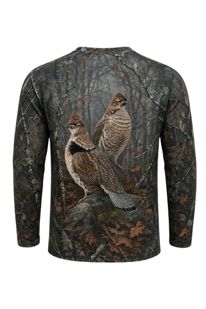 Performance Hunting Long Sleeve - Ruffed Grouse Alder Flush - ULS327V image 5