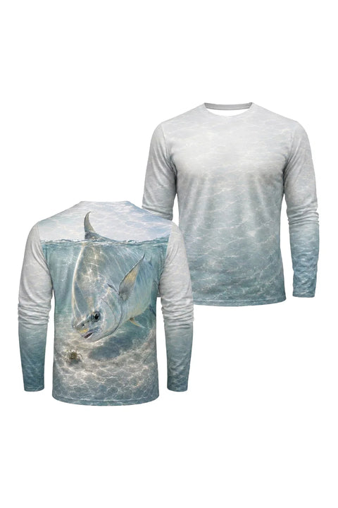 Performance Fishing Long Sleeve - Shallow Flats Permit - TBT271