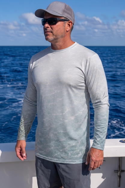 Performance Fishing Long Sleeve - Shallow Flats Permit - TBT271 image 3