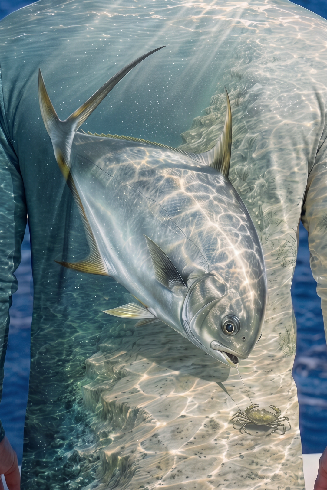 Performance Fishing Long Sleeve - Coastal Flats Permit - TBT273 image 4