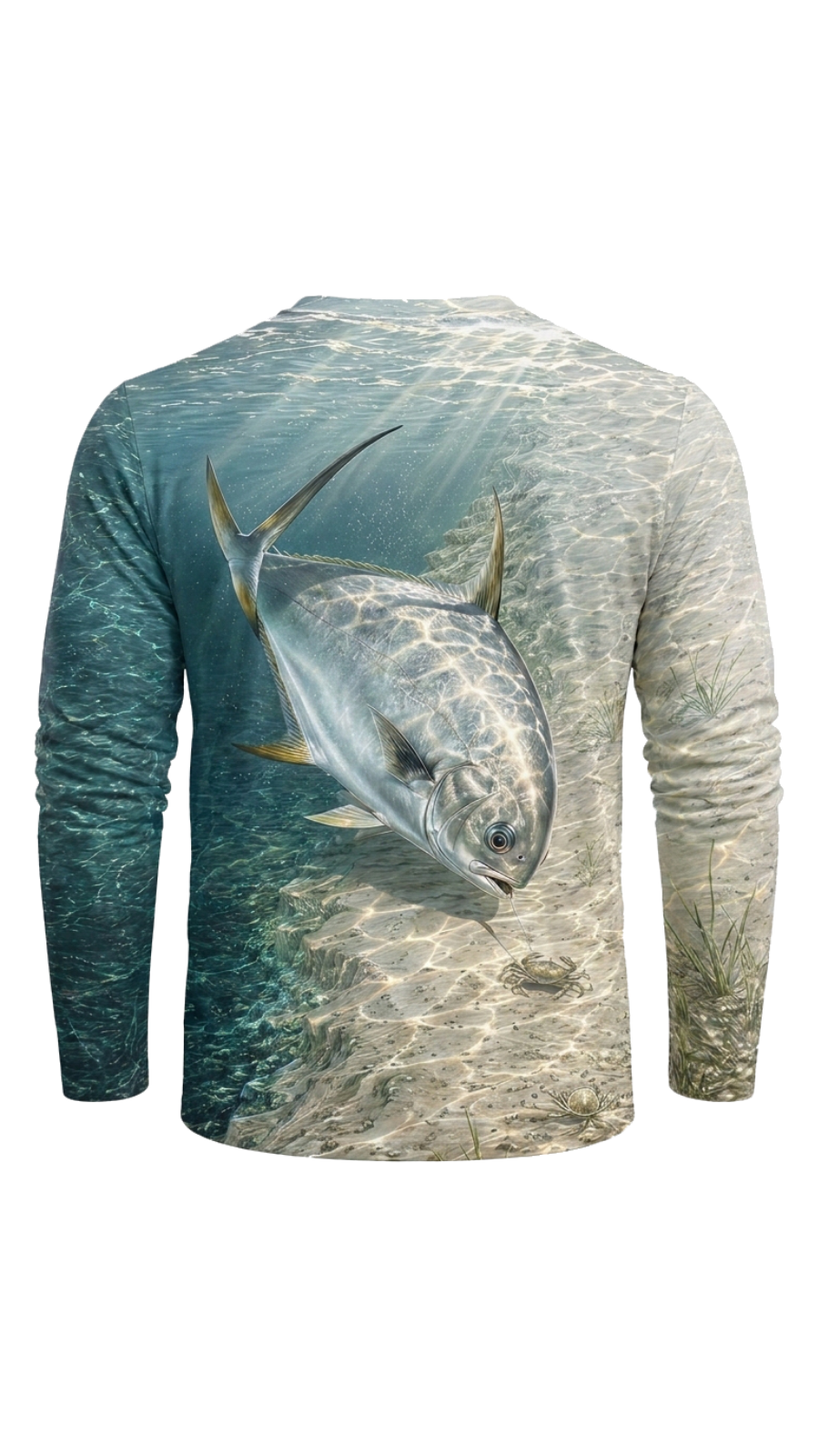 Performance Fishing Long Sleeve - Coastal Flats Permit - TBT273 image 5