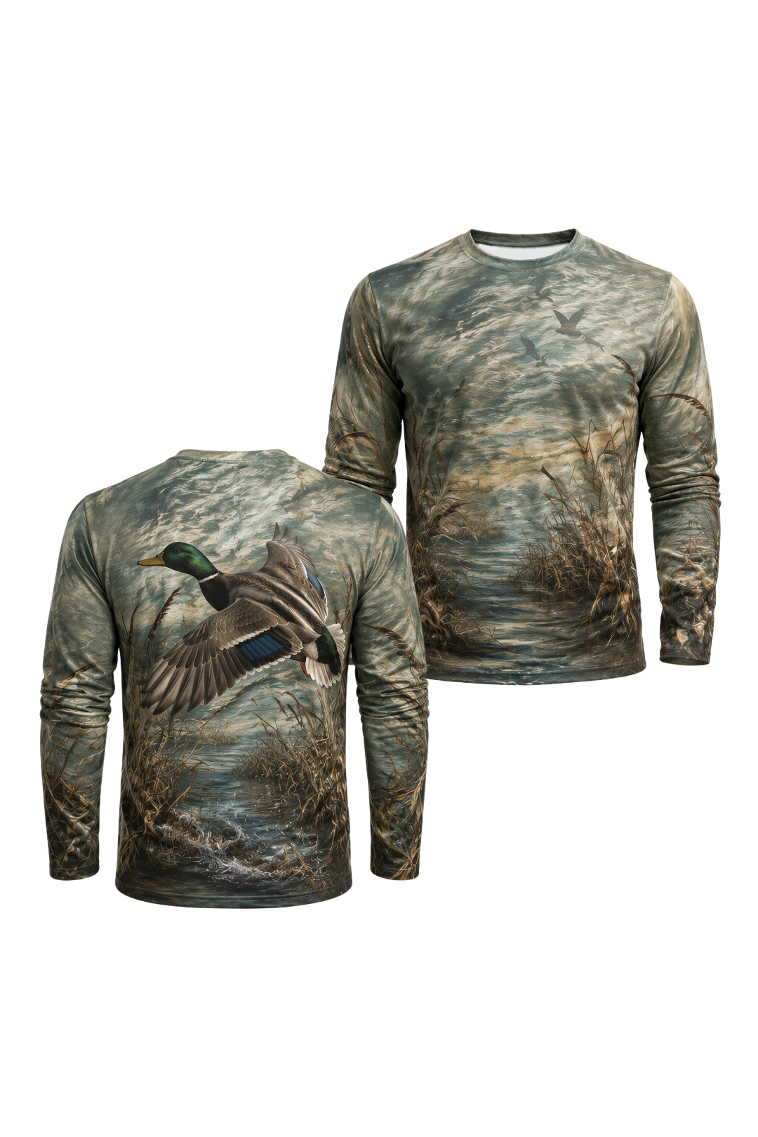 Performance Hunting Long Sleeve - Mallard Marshbreak Greenhead - ULS330V image 1
