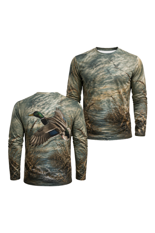 Performance Hunting Long Sleeve - Mallard Marshbreak Greenhead - ULS330V image 1