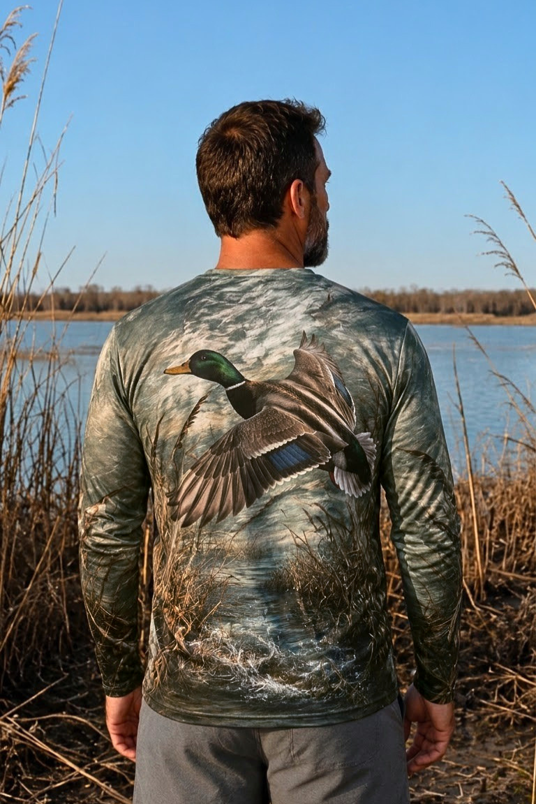 Performance Hunting Long Sleeve - Mallard Marshbreak Greenhead - ULS330V image 2