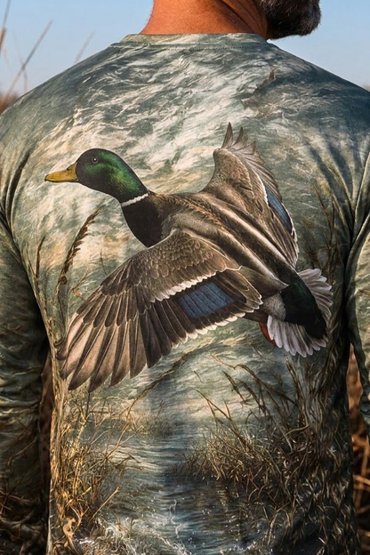 Performance Hunting Long Sleeve - Mallard Marshbreak Greenhead - ULS330V image 4