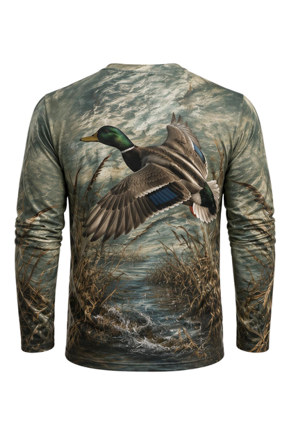 Performance Hunting Long Sleeve - Mallard Marshbreak Greenhead - ULS330V image 5
