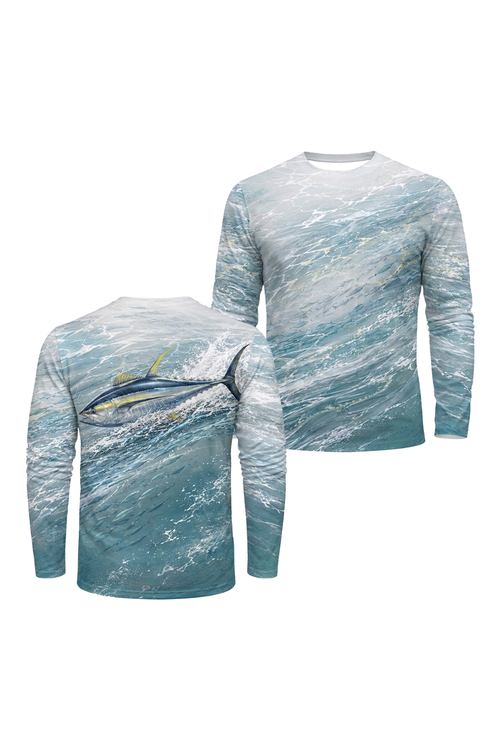 Performance Fishing Long Sleeve - Wildwater Yellowfin Tuna - TBT274 image 1