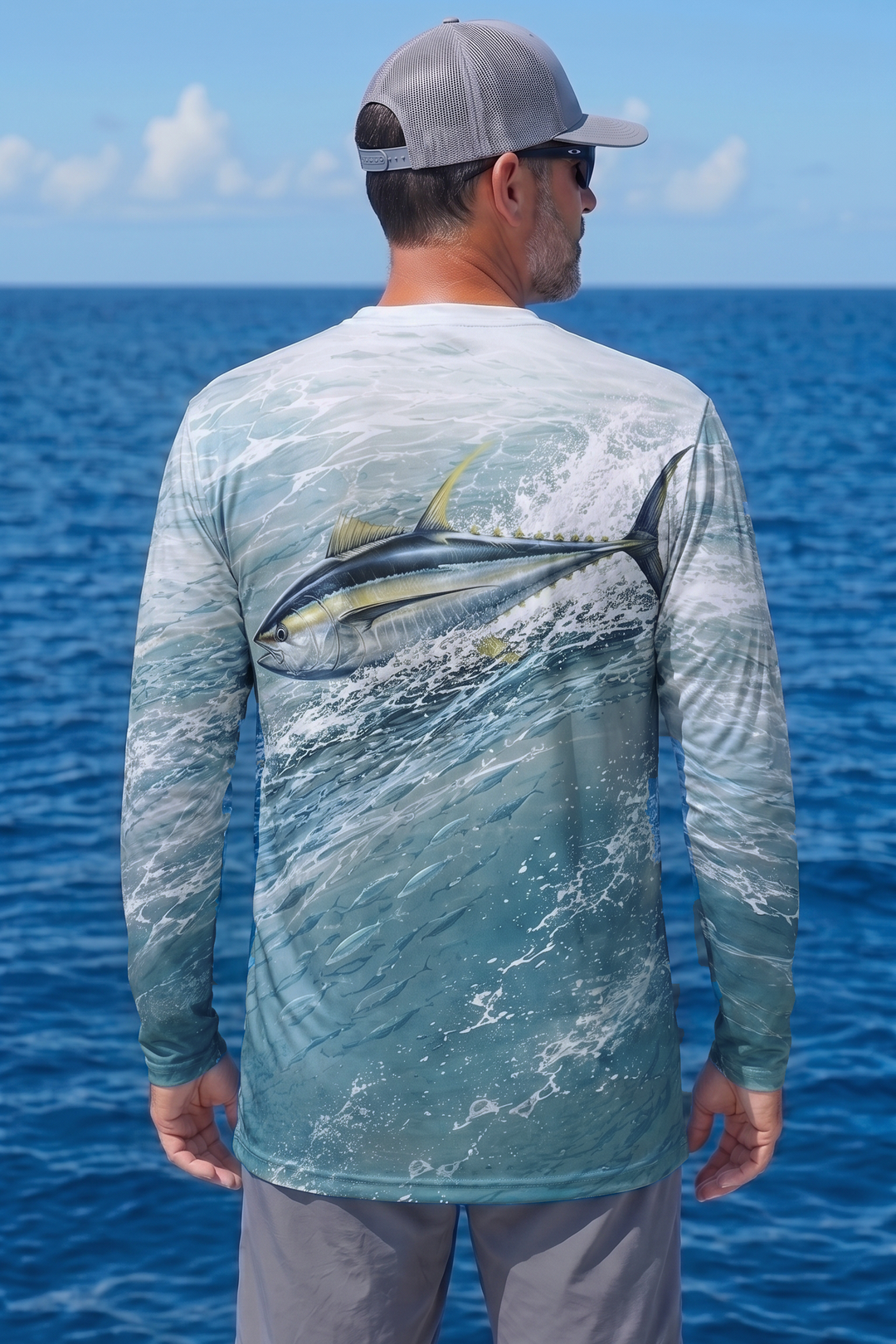 Performance Fishing Long Sleeve - Wildwater Yellowfin Tuna - TBT274 image 2