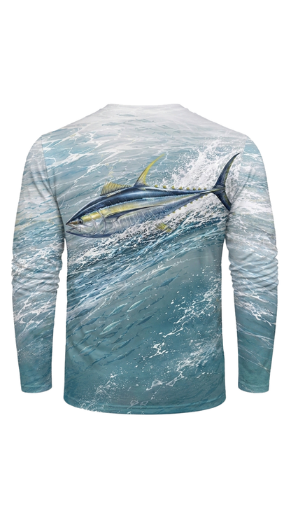 Performance Fishing Long Sleeve - Wildwater Yellowfin Tuna - TBT274 image 5