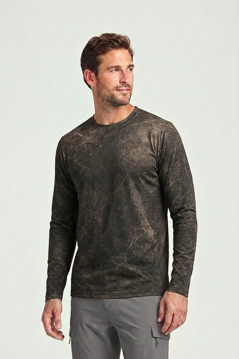 Performance Hunting Long Sleeve - OBT, Orange Web Fortress - ULS331V image 3