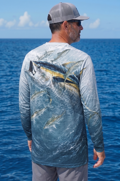 Performance Fishing Long Sleeve - Deepwater Yellowfin Tuna - TBT276 image 2