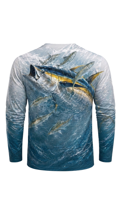 Performance Fishing Long Sleeve - Deepwater Yellowfin Tuna - TBT276 image 5