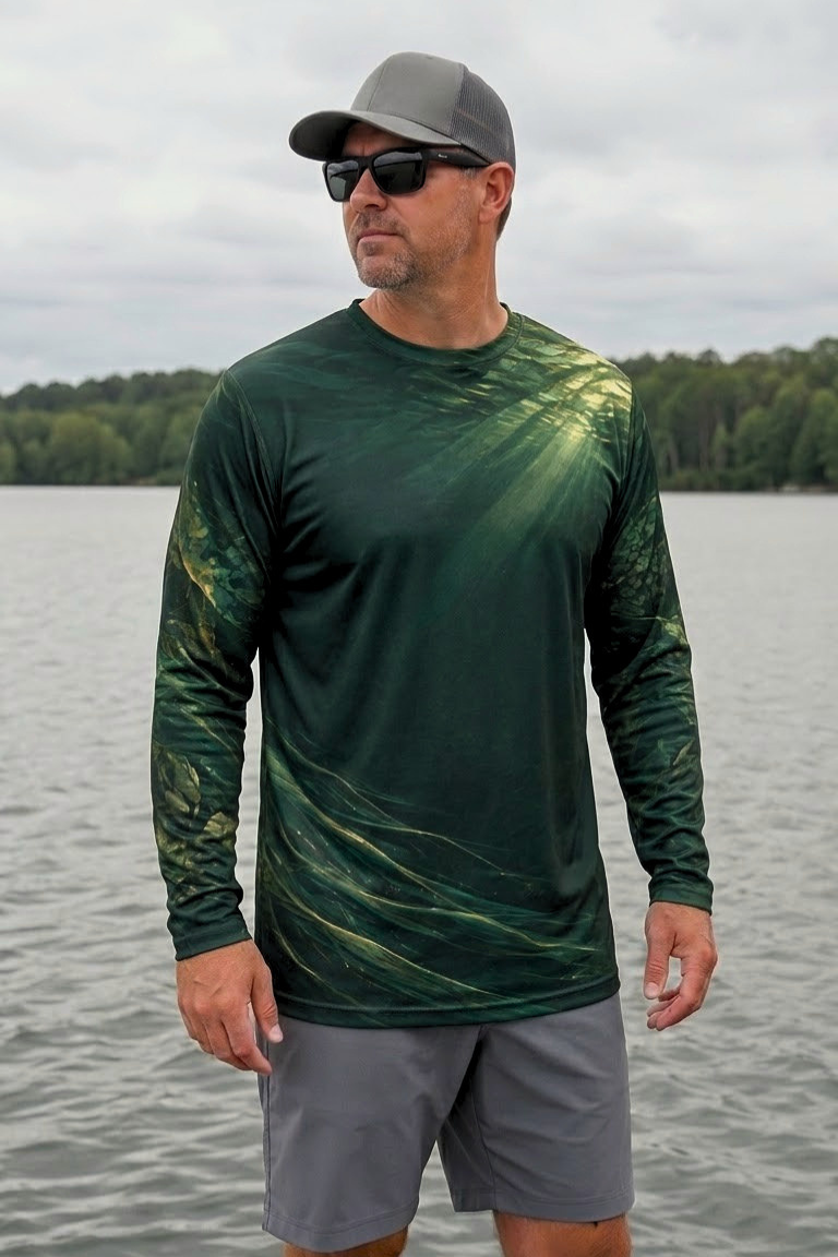 Performance Fishing Long Sleeve - Snakehead, Lurking in the Emerald Depths - ULS336V image 3