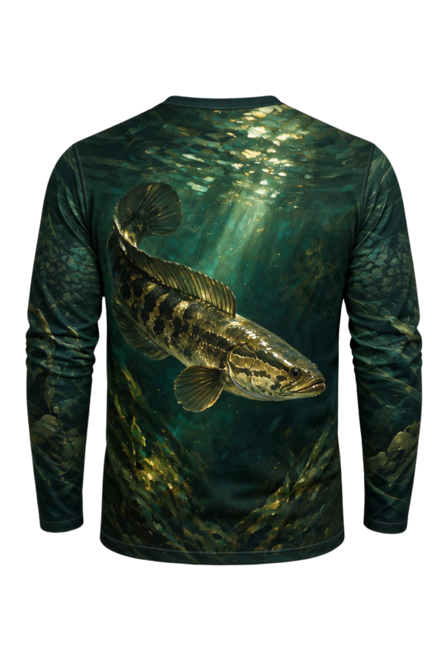 Performance Fishing Long Sleeve - Snakehead, Lurking in the Emerald Depths - ULS336V image 5