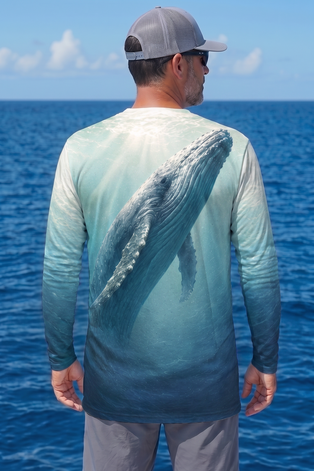 Performance Fishing Long Sleeve - Sunlit Humpback Whale - TBT280 image 2
