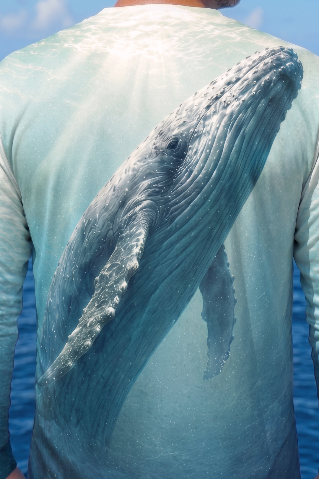 Performance Fishing Long Sleeve - Sunlit Humpback Whale - TBT280 image 4