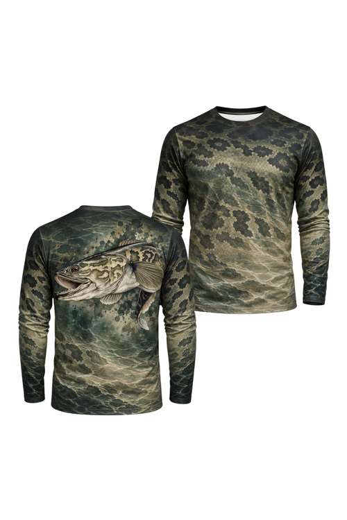 Performance Fishing Long Sleeve - Snakehead, Predator of the Dark Current - ULS337V image 1