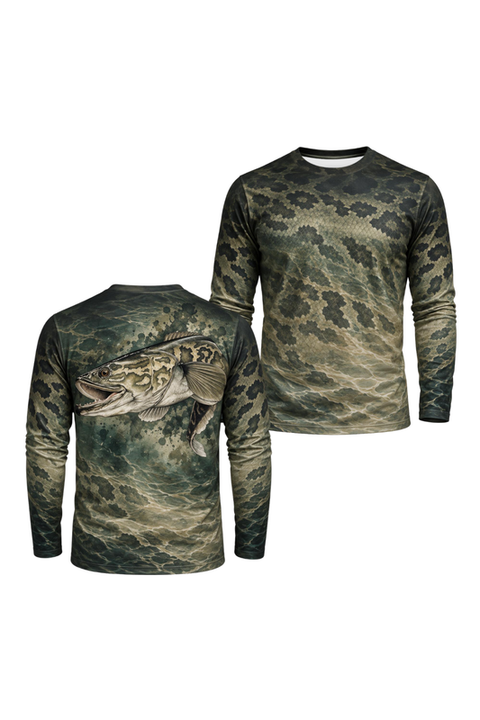 Performance Fishing Long Sleeve - Snakehead, Predator of the Dark Current - ULS337V image 1
