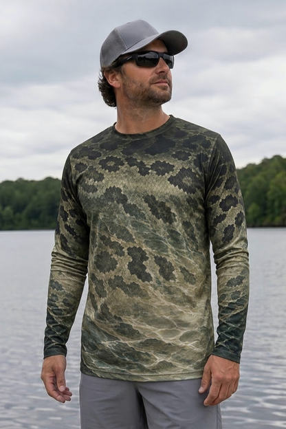 Performance Fishing Long Sleeve - Snakehead, Predator of the Dark Current - ULS337V image 3