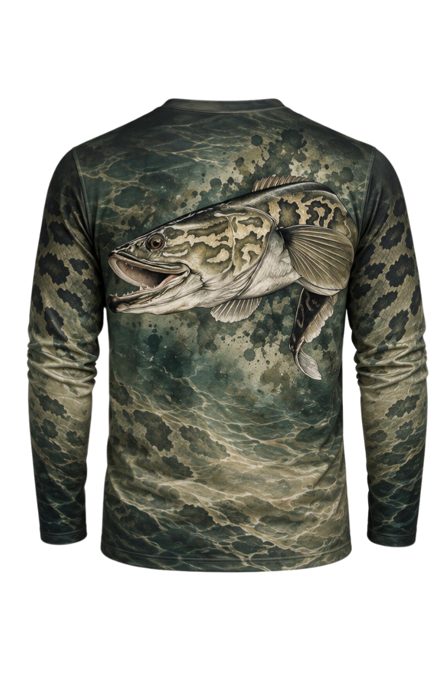 Performance Fishing Long Sleeve - Snakehead, Predator of the Dark Current - ULS337V image 5