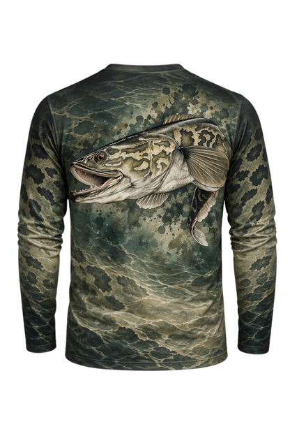 Performance Fishing Long Sleeve - Snakehead, Predator of the Dark Current - ULS337V image 5