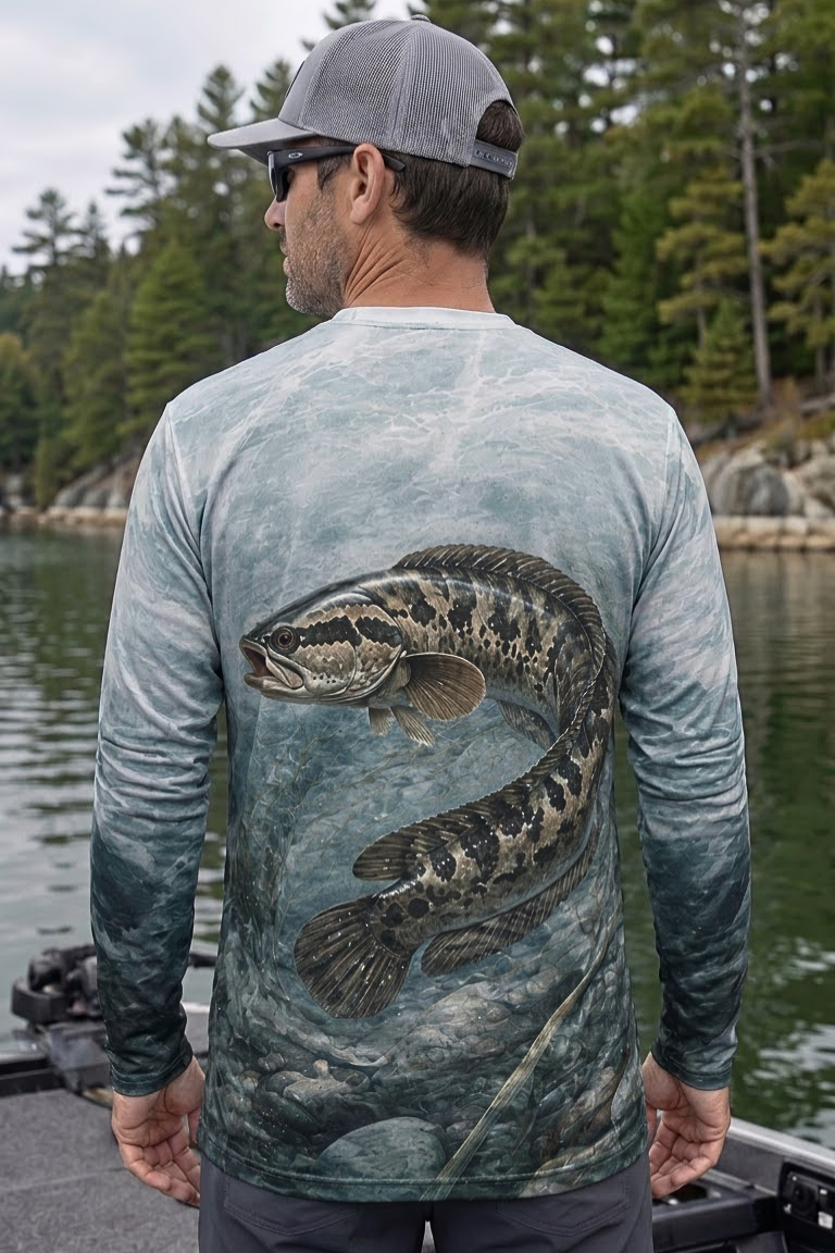 Performance Fishing Long Sleeve - Snakehead, Ghost Beneath Still Waters - ULS338V image 2