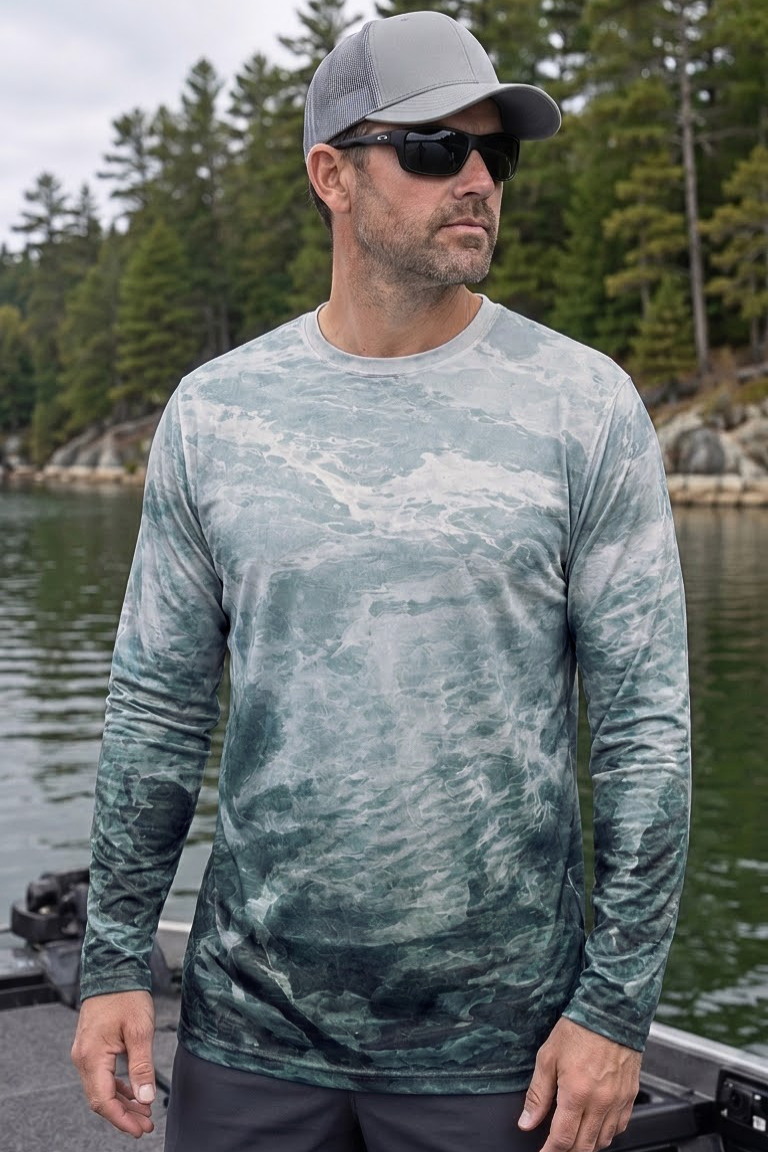 Performance Fishing Long Sleeve - Snakehead, Ghost Beneath Still Waters - ULS338V image 3