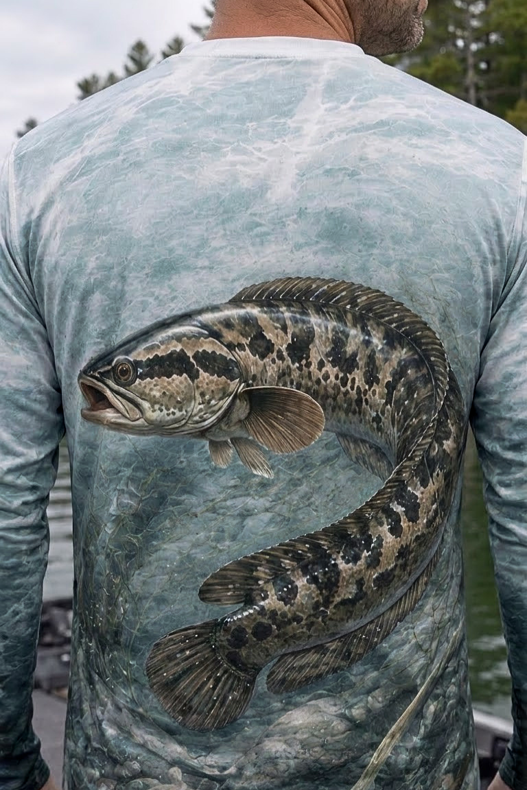 Performance Fishing Long Sleeve - Snakehead, Ghost Beneath Still Waters - ULS338V image 4